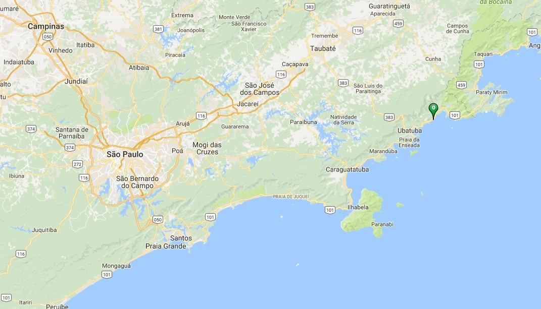 Harta de plaja Prumirim
