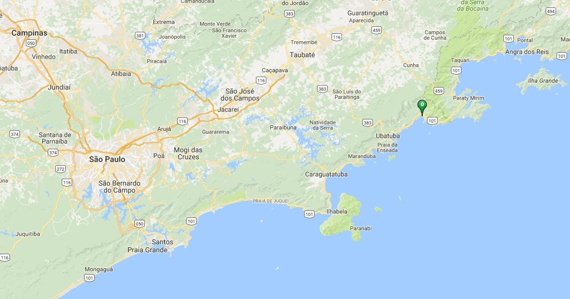 Harta de plaja Ubatumirim
