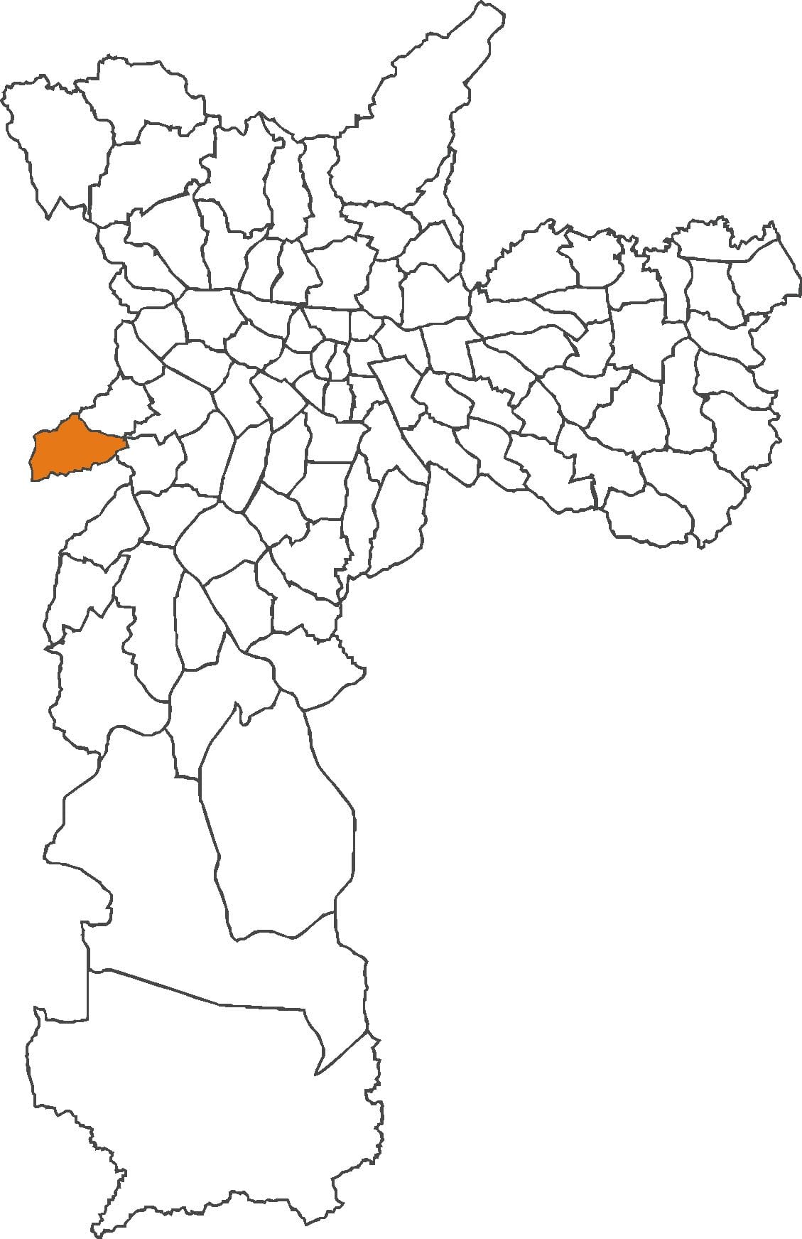 Harta Raposo Tavares district