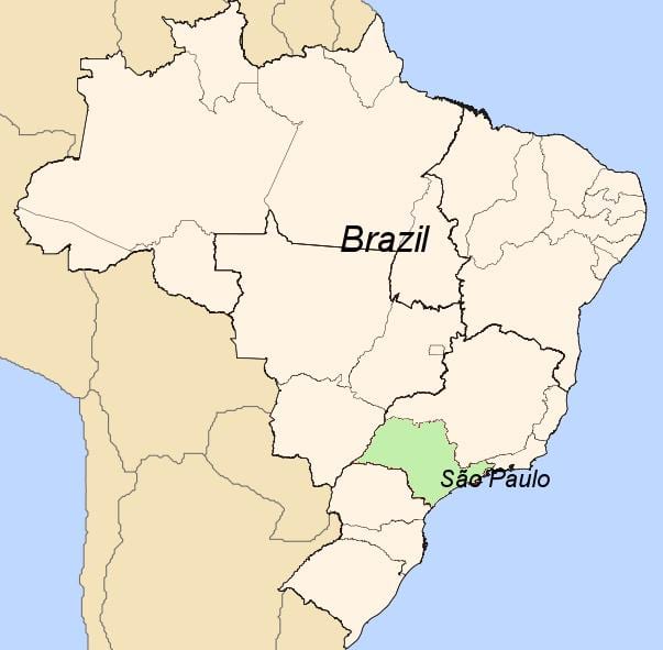 Harta de São Paulo, Brazilia