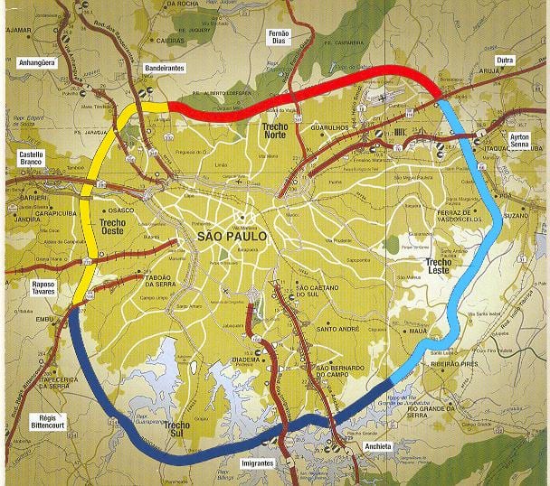 Harta São Paulo centura