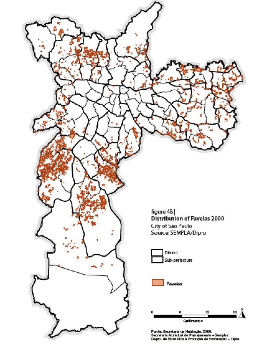 Harta São Paulo favelas