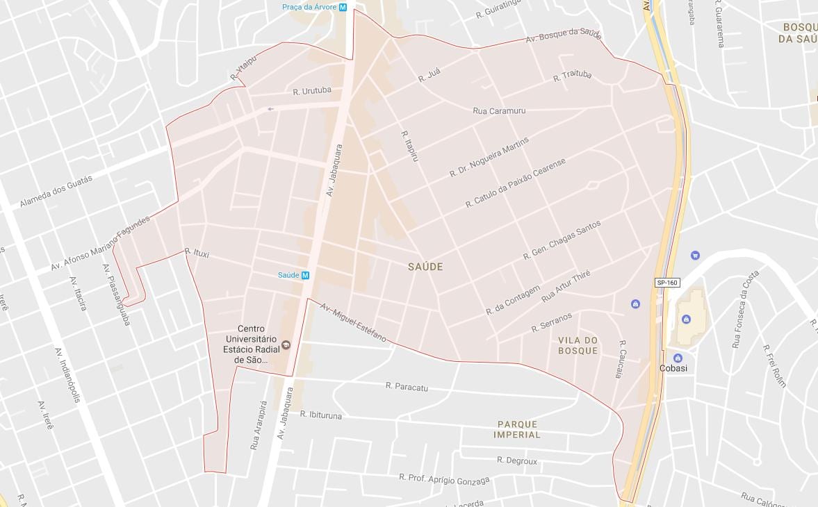 Harta de Saúde São Paulo