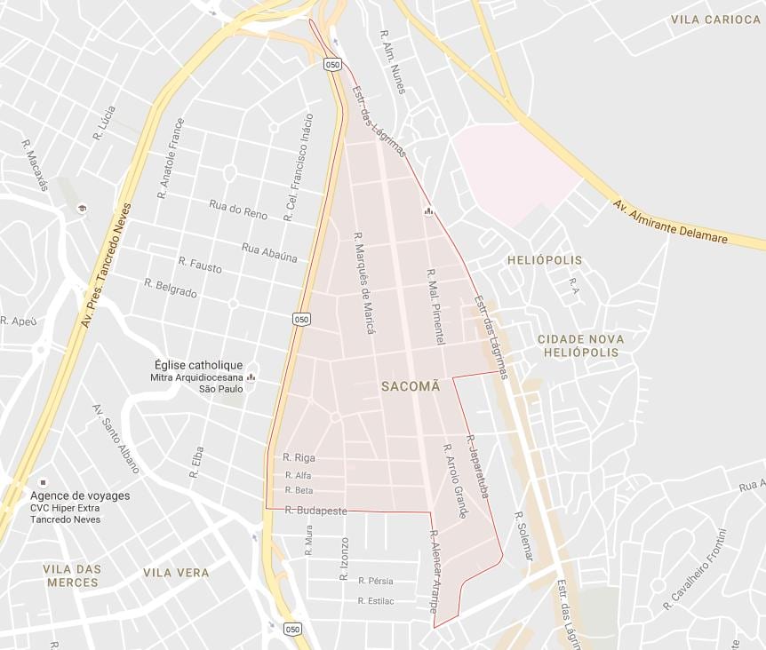 Harta Sacomã São Paulo