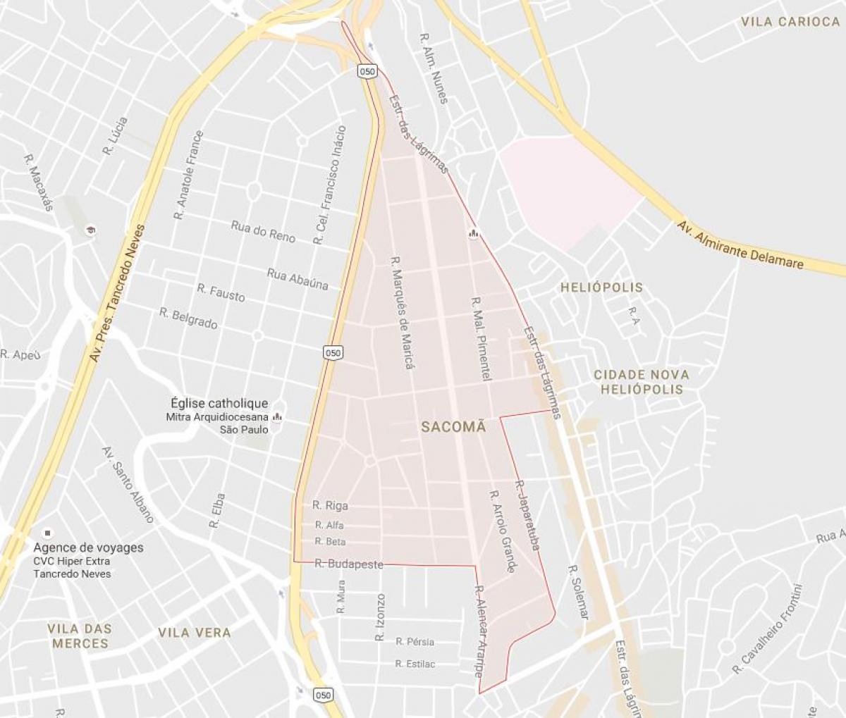 Harta Sacomã São Paulo