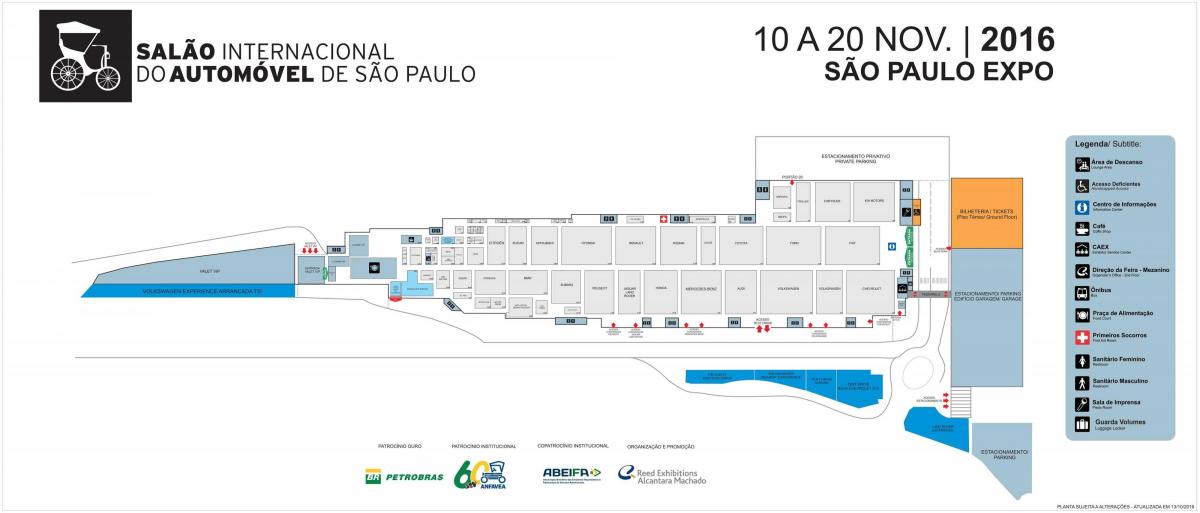Harta salonul auto Sao Paulo