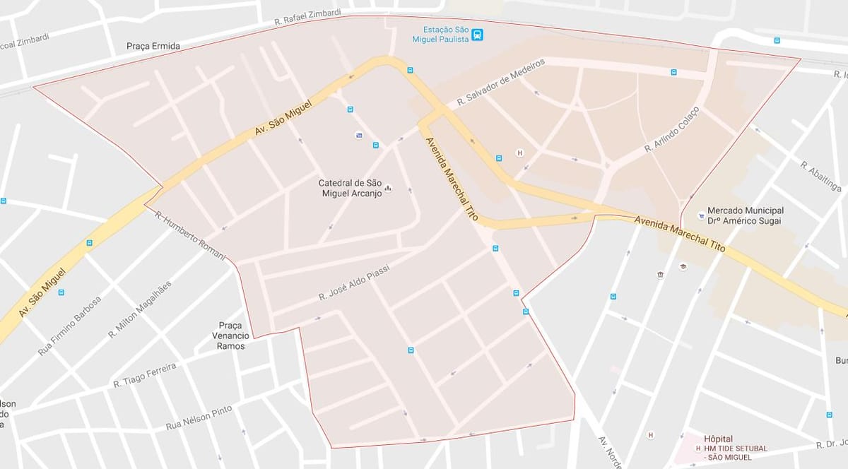 Harta San Miguel Paulista São Paulo