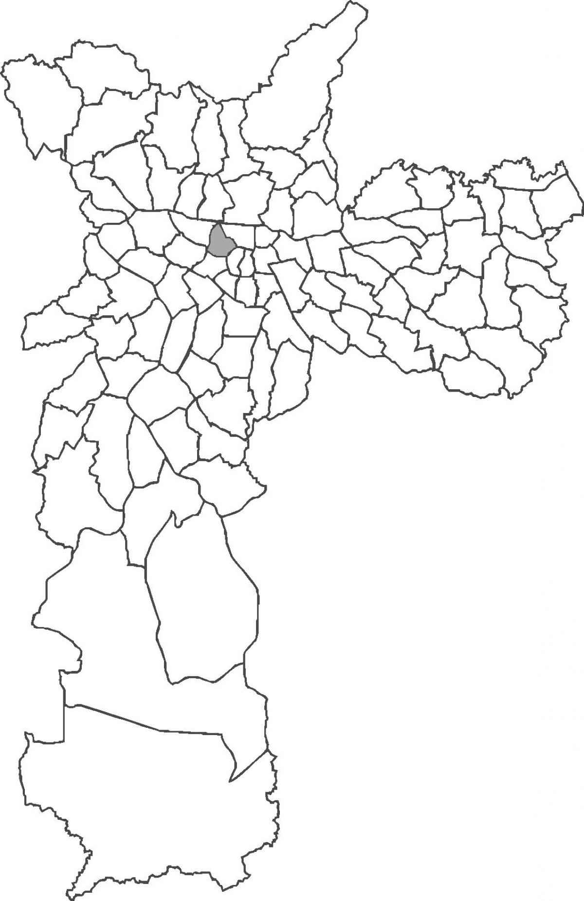 Harta Santa Cecília district