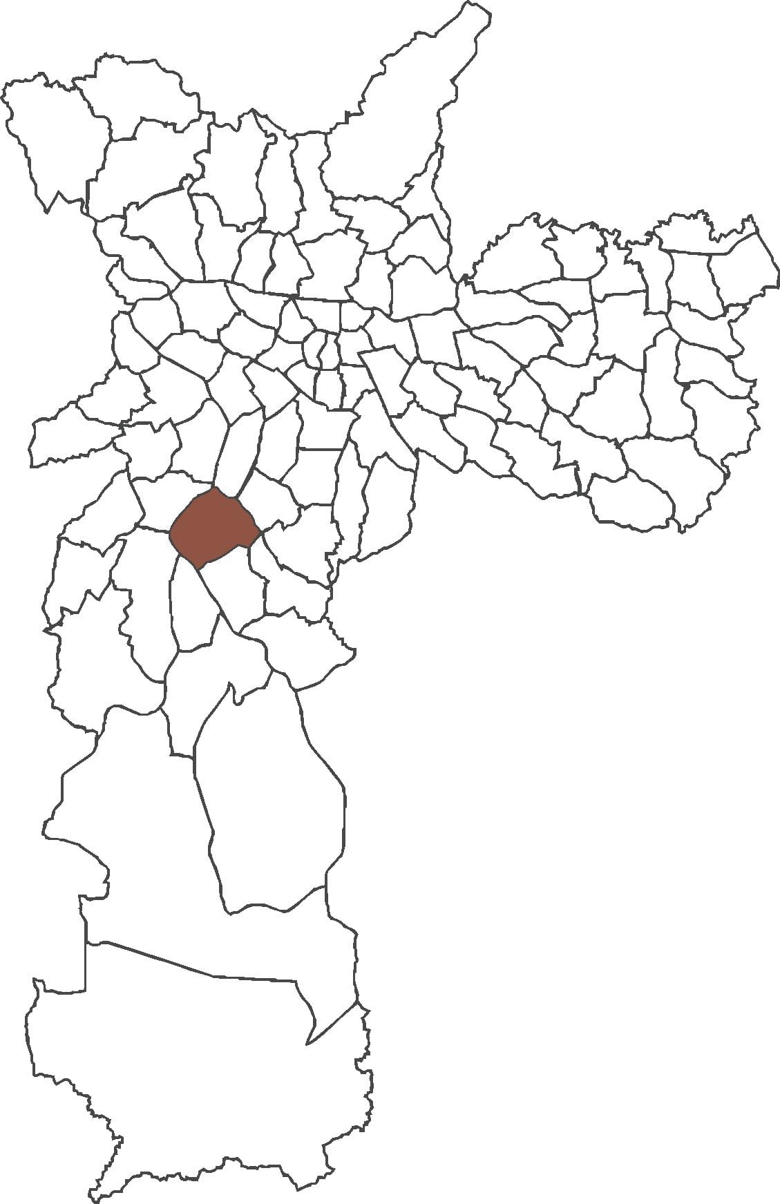 Harta Santo Amaro district