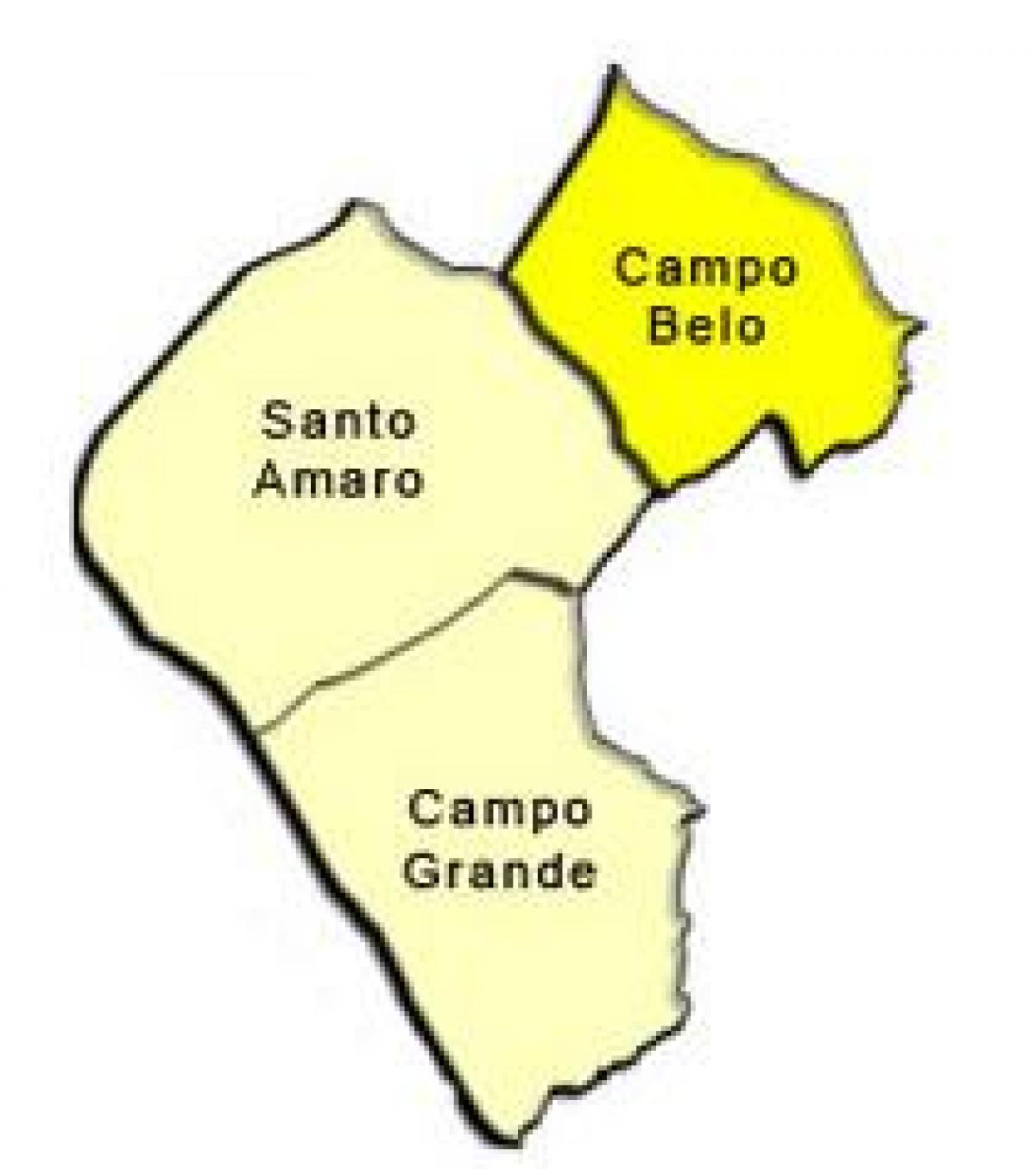 Harta Santo Amaro sub-prefectura