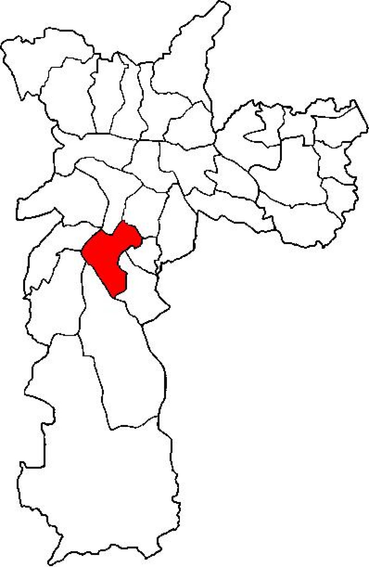 Harta Santo Amaro sub-prefectura São Paulo