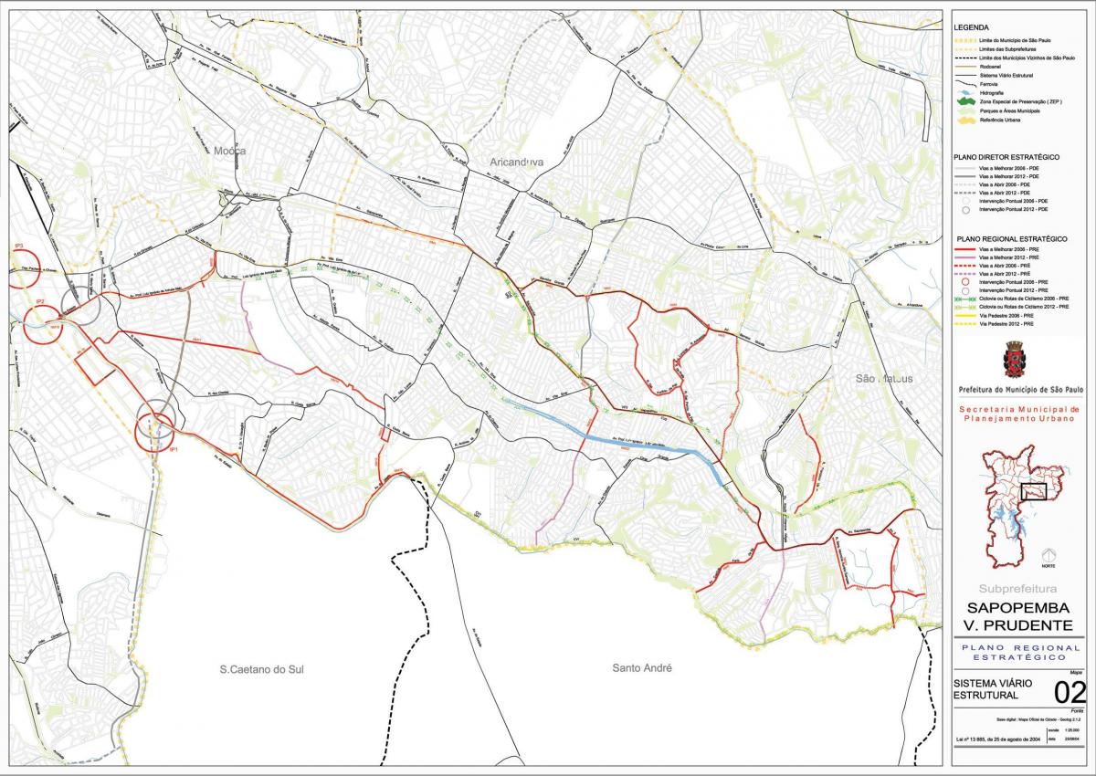 Harta Sapopembra São Paulo - Drumuri