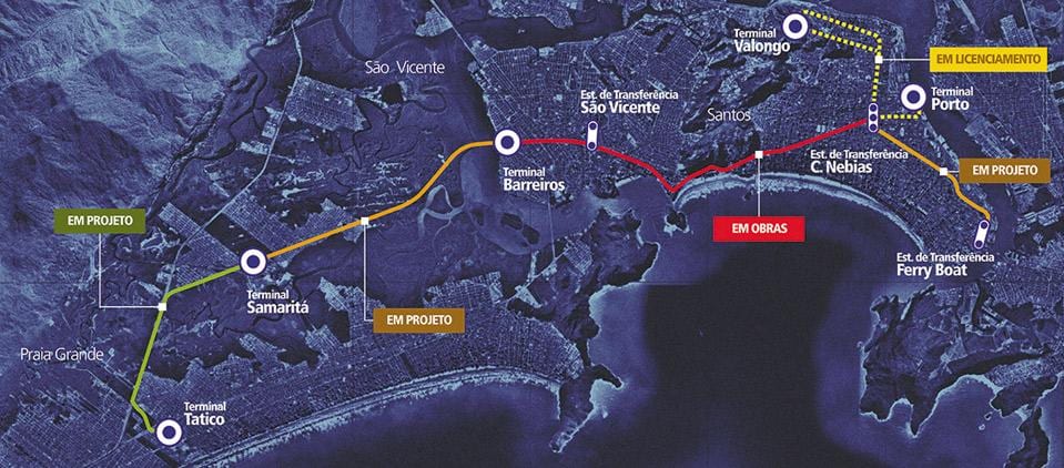 Harta Sistema Integrado Metropolitano - SIM