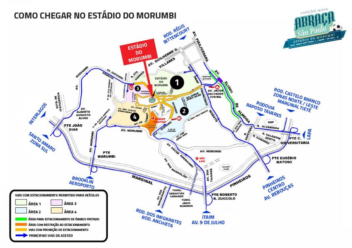 Harta stadionul Morumbi