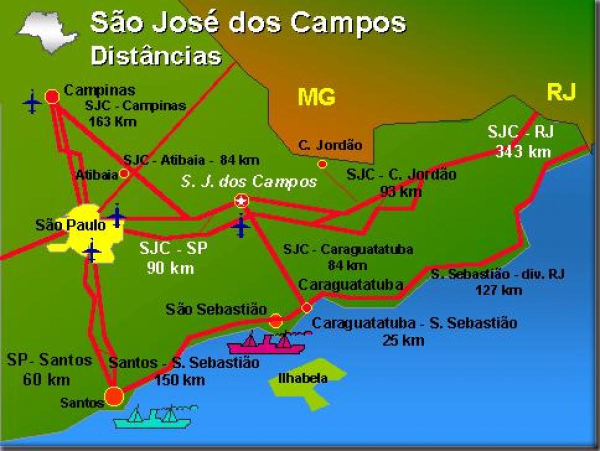 Harta São José dos Campos aeroport