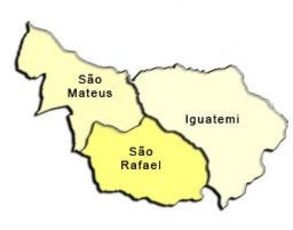Harta San Mateus sub-prefectura