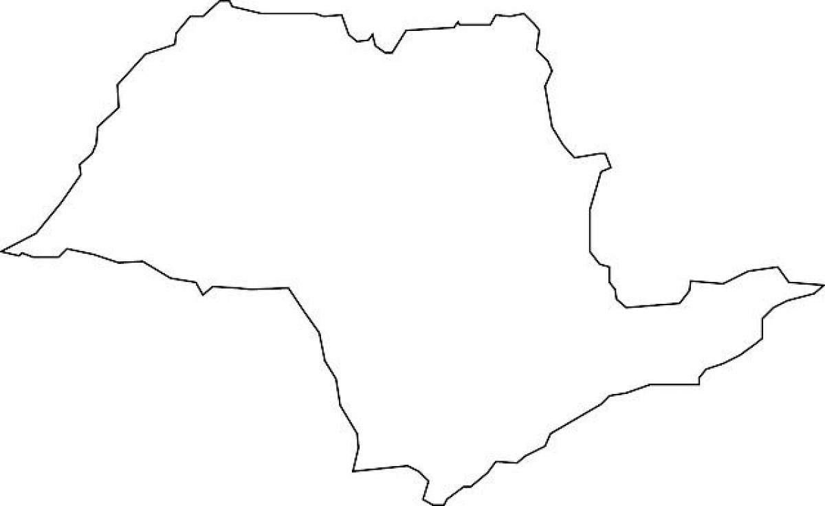 Harta São Paulo vector