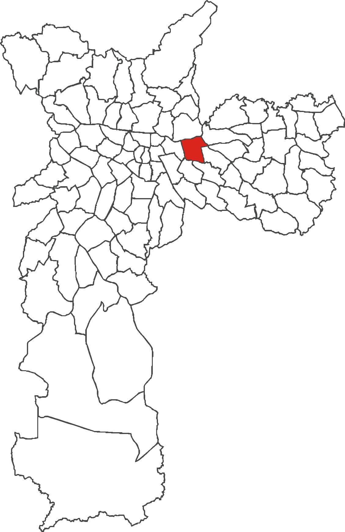 Harta Tatuapé district