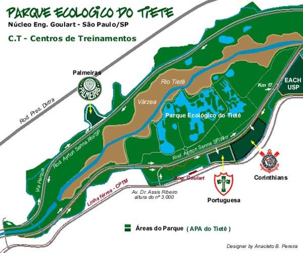 Harta Tiete Parc Ecologic