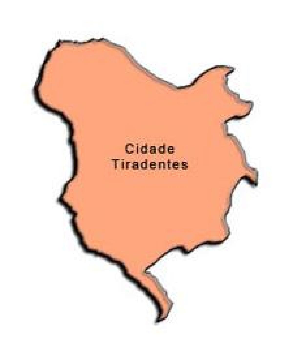 Harta Tiradentes sub-prefectura