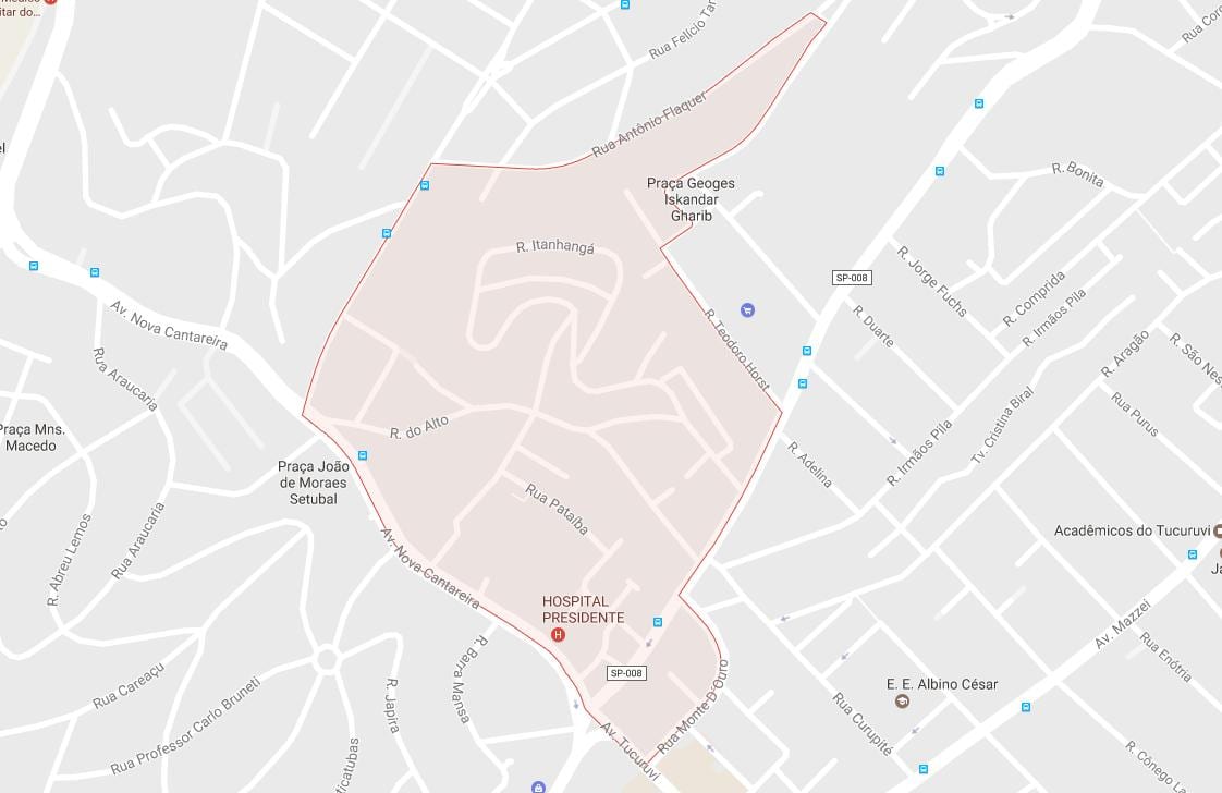 Harta Tucuruvi São Paulo