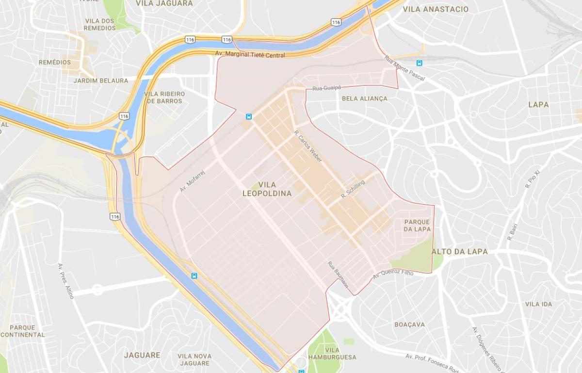 Harta Vila Leopoldina São Paulo