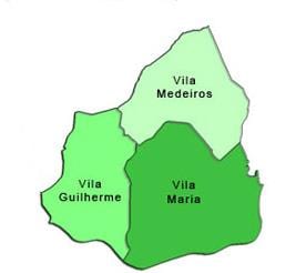 Harta Vila Maria sub-prefectura