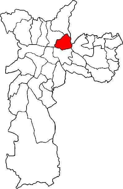 Harta Vila Maria sub-prefectura São Paulo