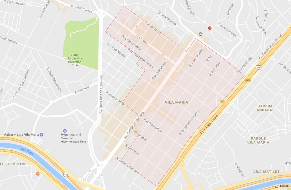 Harta Vila Maria São Paulo