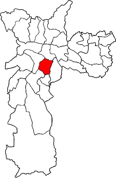 Harta Vila Mariana sub-prefectura São Paulo