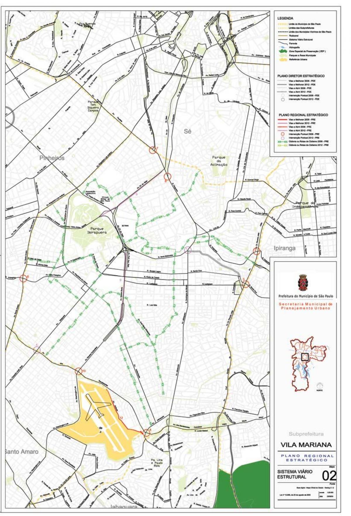 Harta Vila Mariana São Paulo - Drumuri