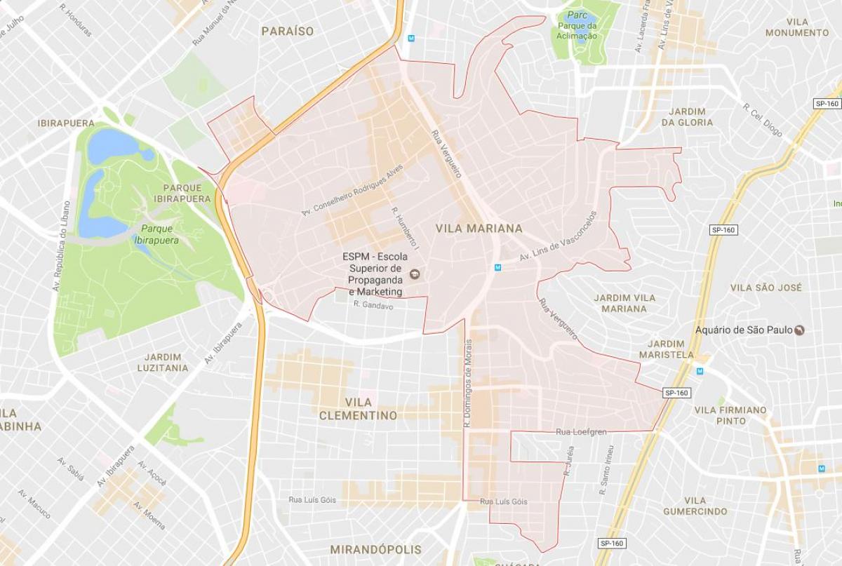 Harta Vila Mariana São Paulo