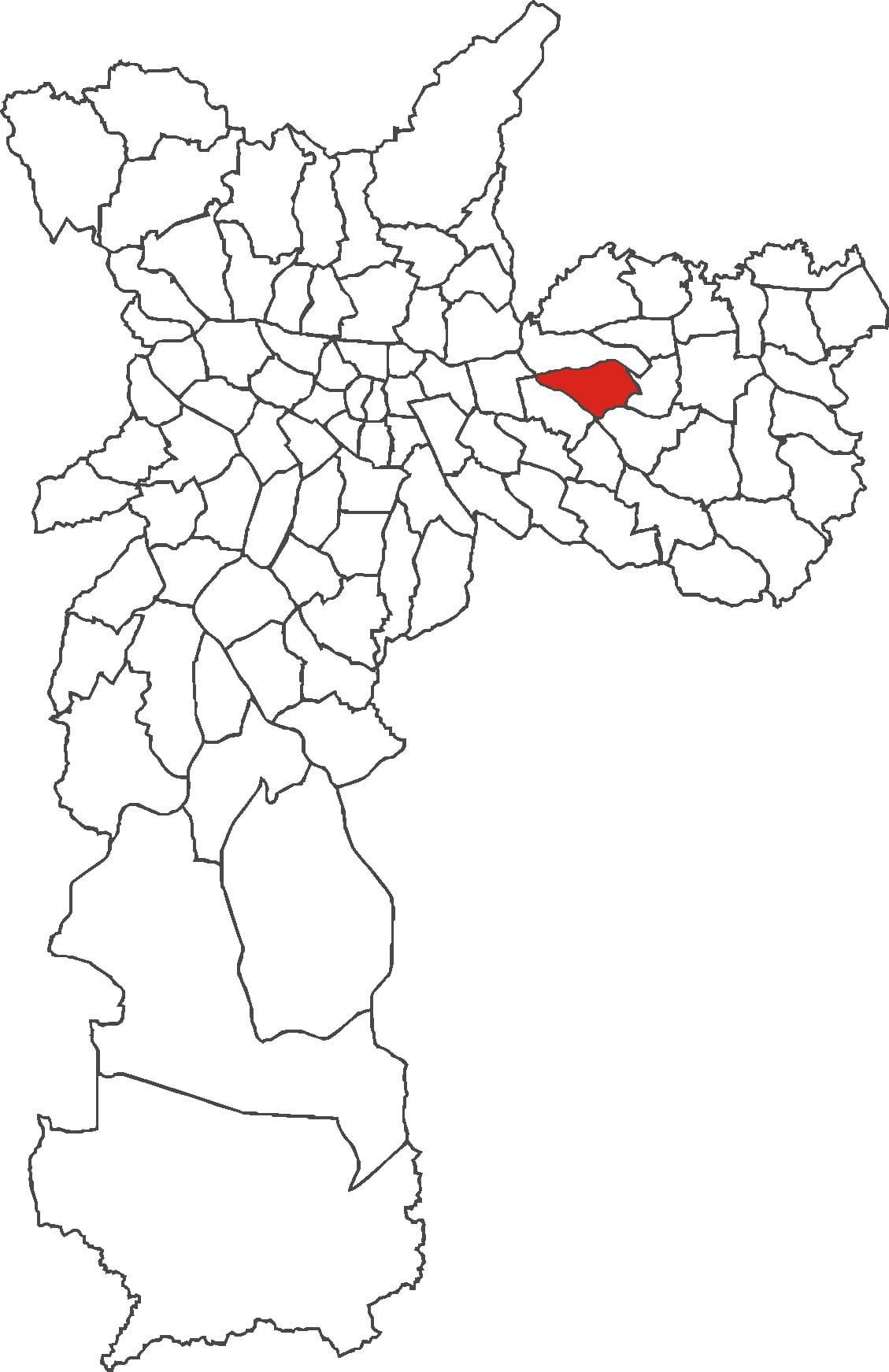 Harta Vila Matilde district