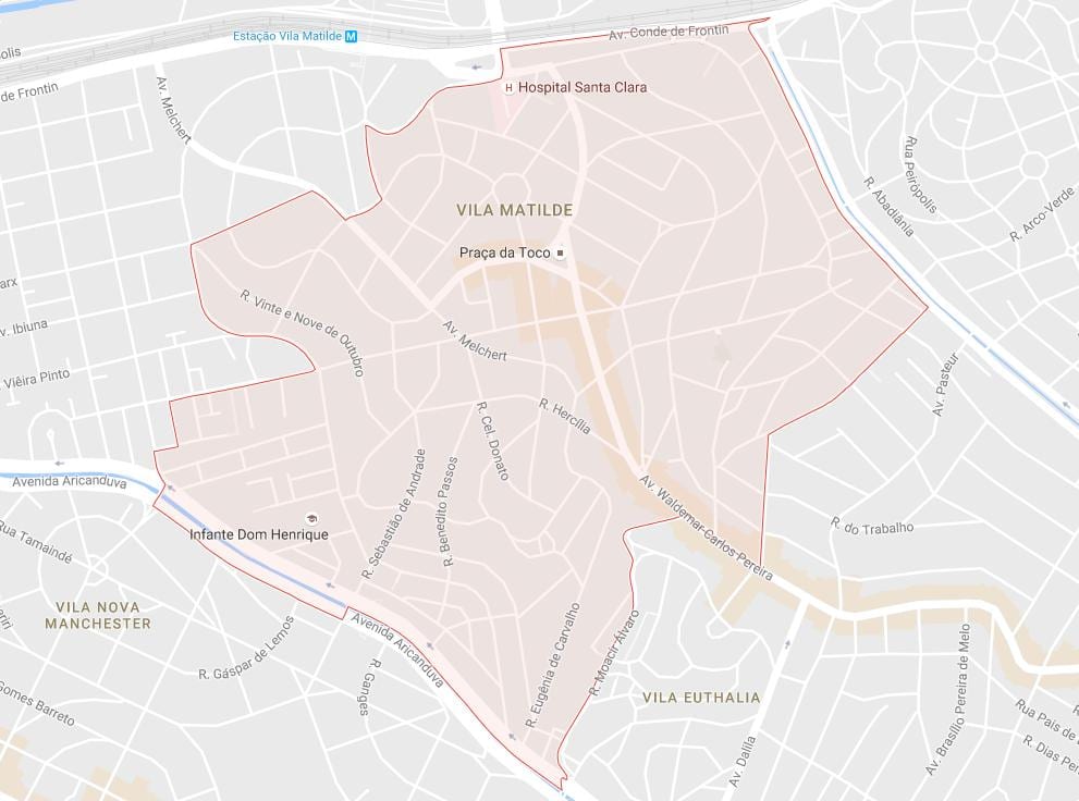 Harta Vila Matilde São Paulo