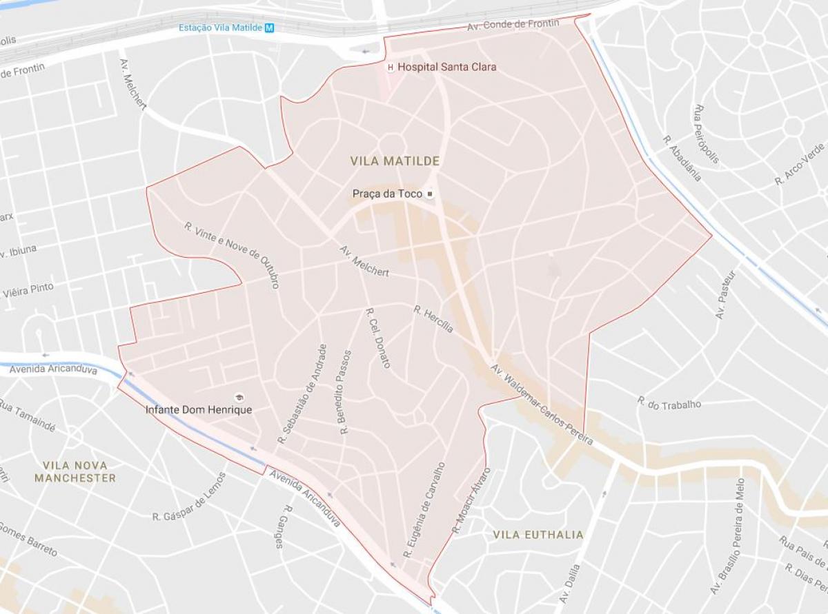 Harta Vila Matilde São Paulo