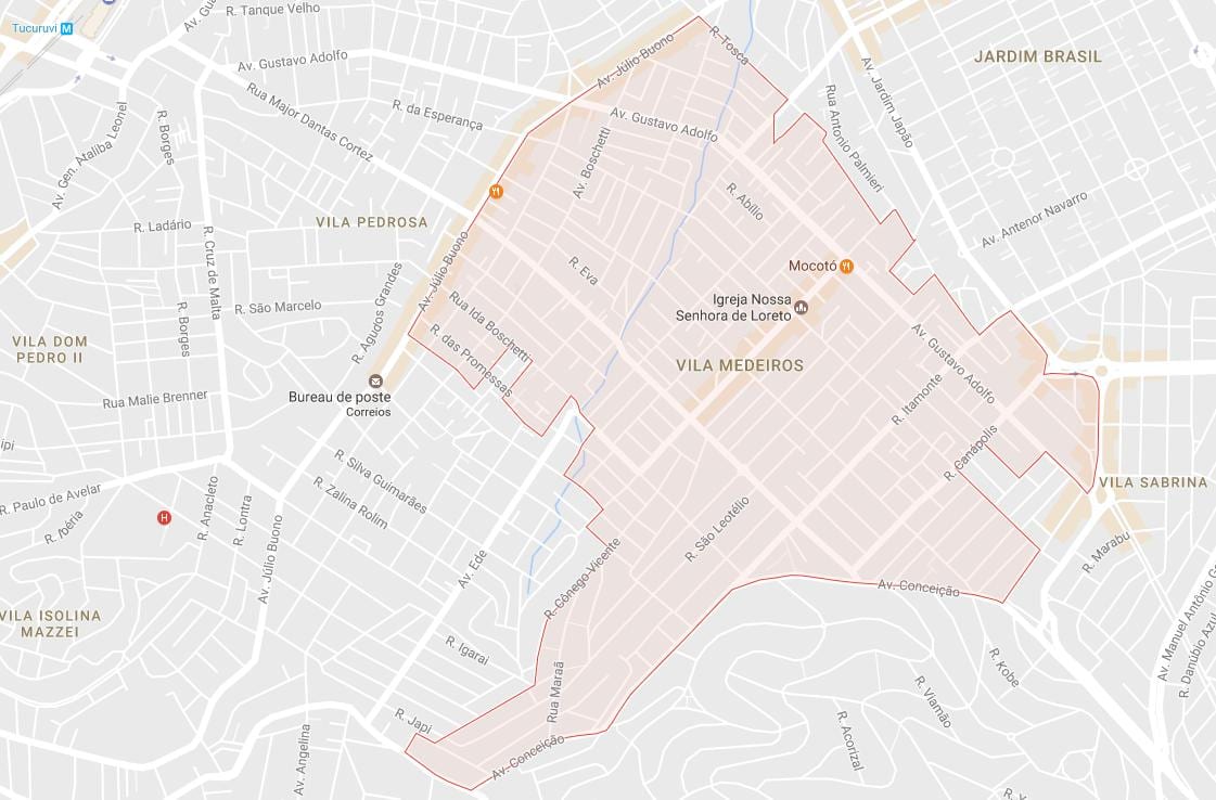 Harta Vila Medeiros São Paulo