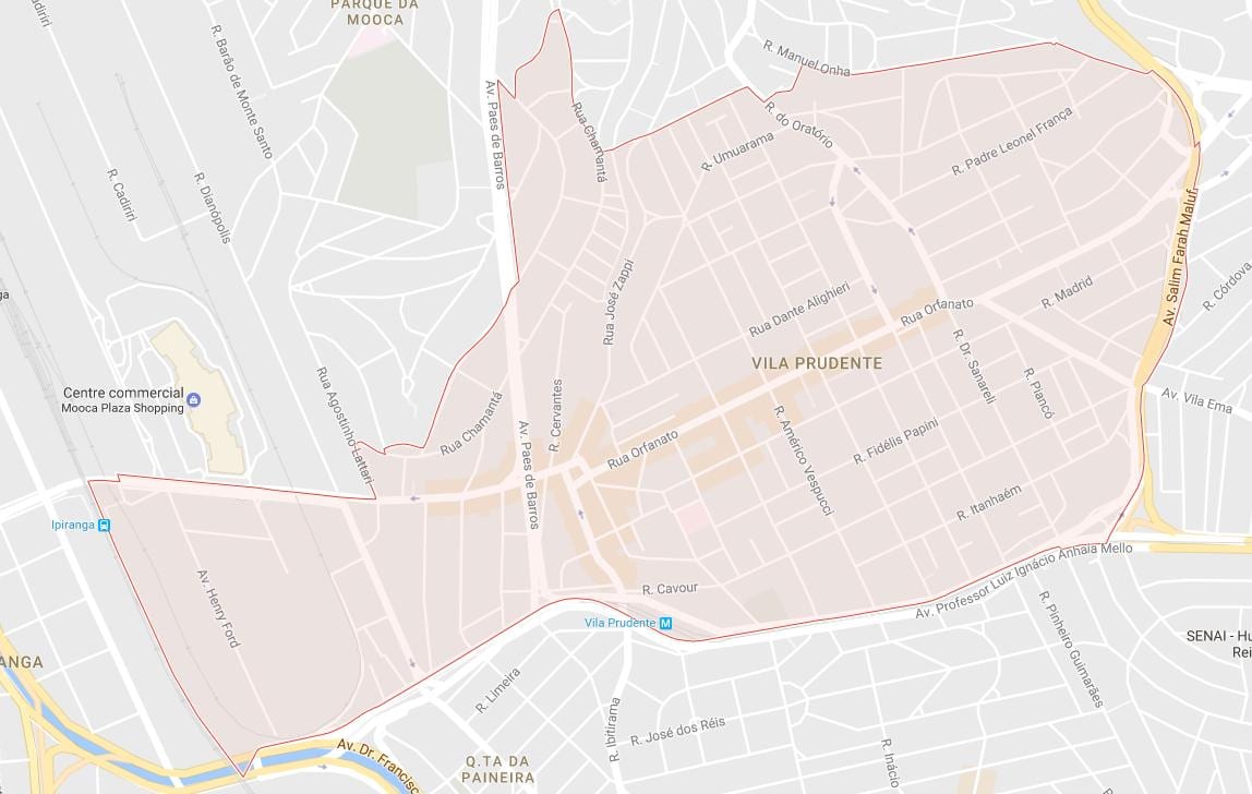 Harta Vila Prudente São Paulo