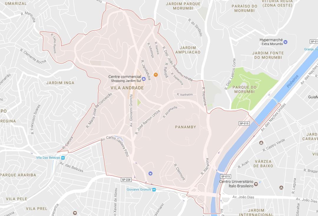 Harta Vila São Paulo Andrade