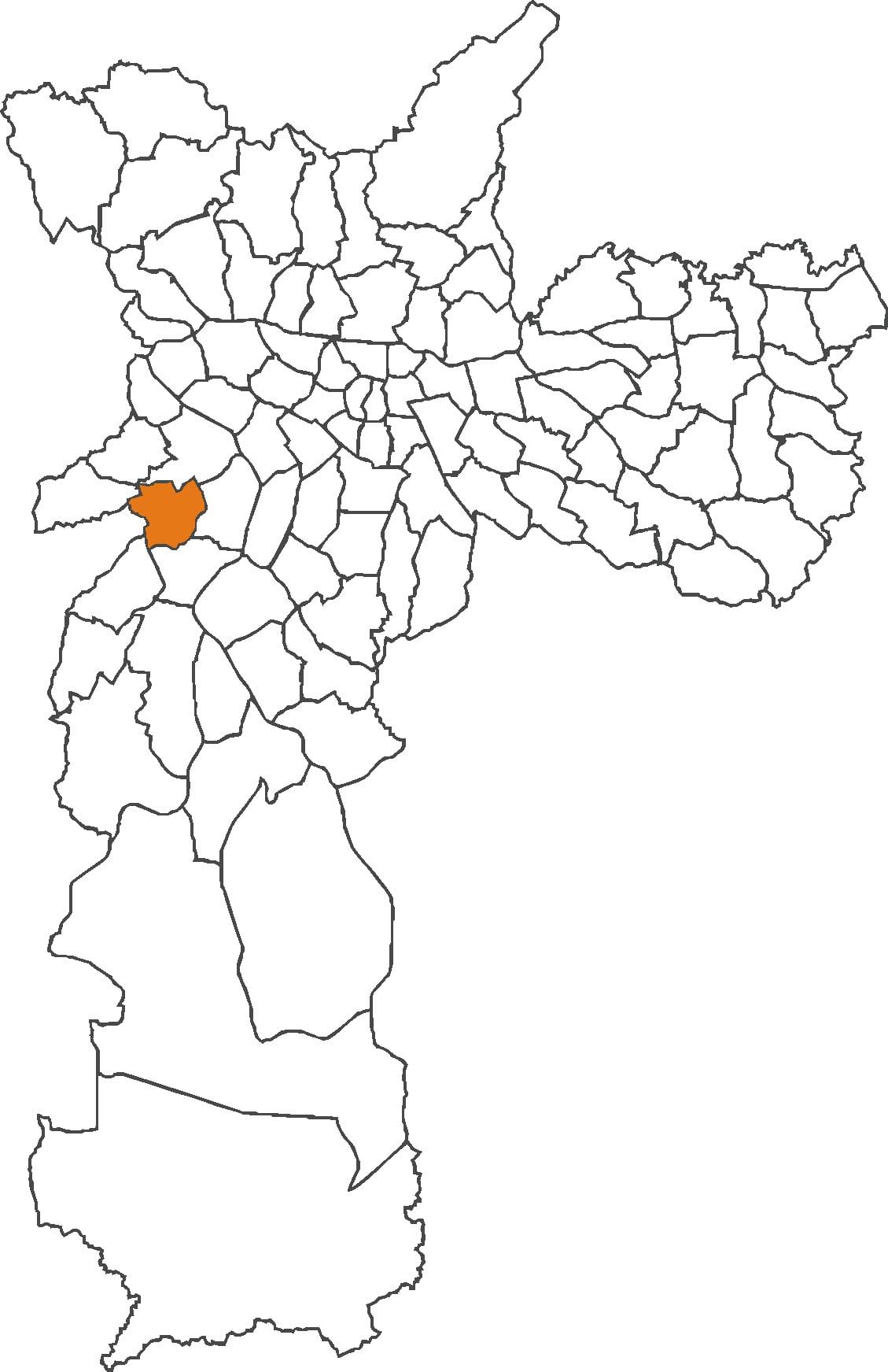 Harta Vila Sônia district