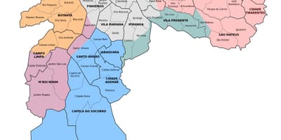 Harta administrativă zona de São Paulo