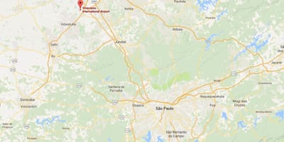 Harta de aeroportul internațional Campinas