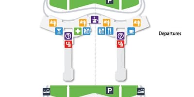 Harta de aeroportul internațional Guarulhos-Cumbica