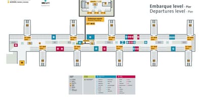 Harta de aeroportul internațional São Paulo-Guarulhos - Terminal 3