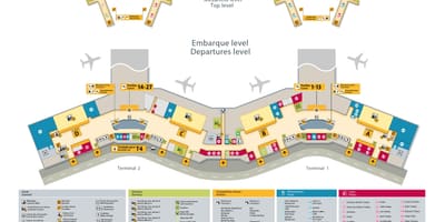 Harta de aeroportul internațional São Paulo-Guarulhos