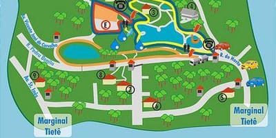 Harta Alberto Löfgren parc - grădină florale