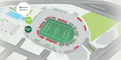 Harta Allianz Parque - Inferior tribune