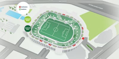 Harta Allianz Parque - Superioară tribune