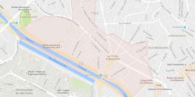 Harta Alto de Pinheiros São Paulo