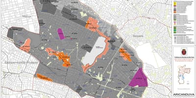 Harta Aricanduva-Vila Formosa São Paulo - Ocupație a solului