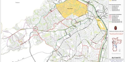 Harta Butantã São Paulo - Drumuri